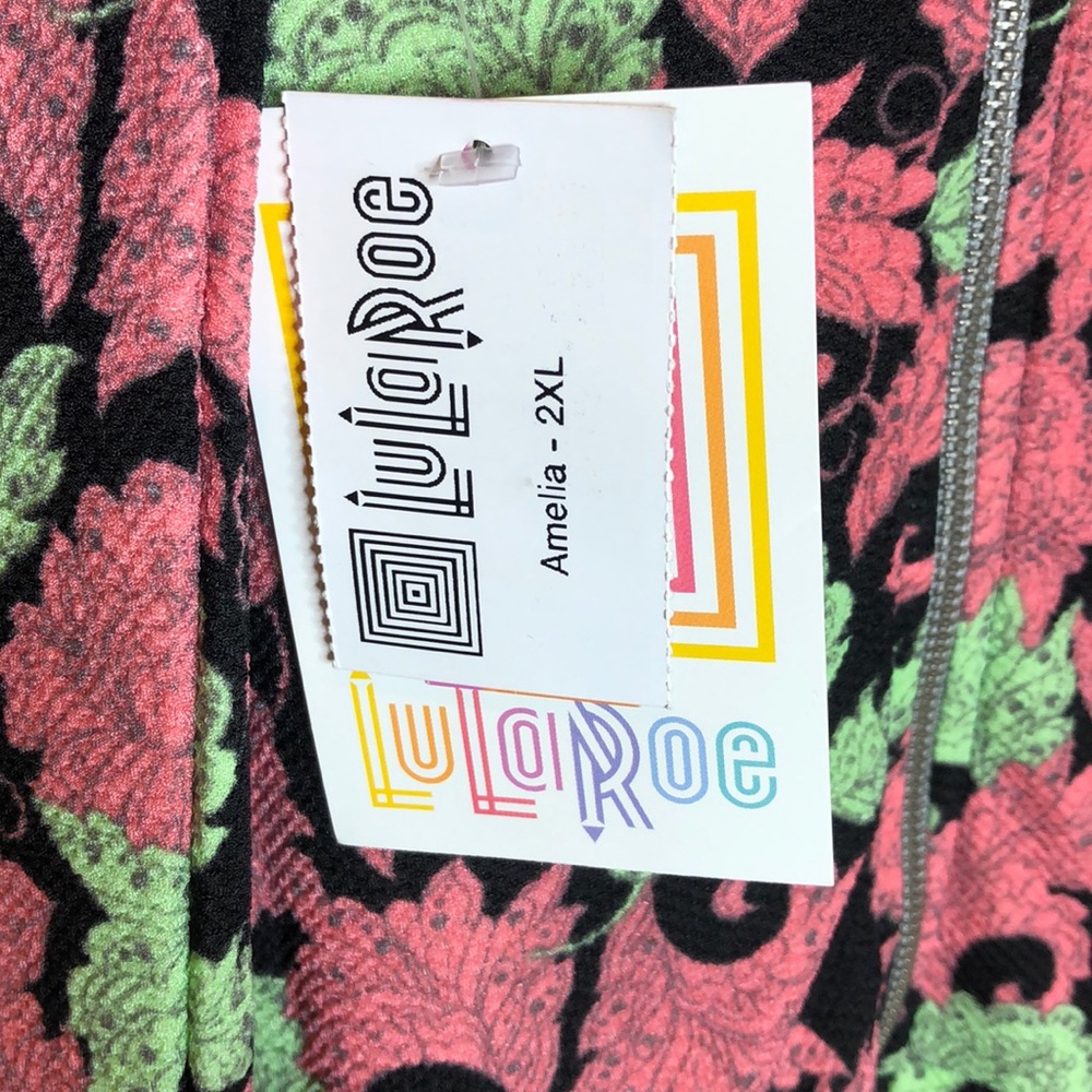 LuLaRoe Floral Amelia Dress - Picture 4 of 7